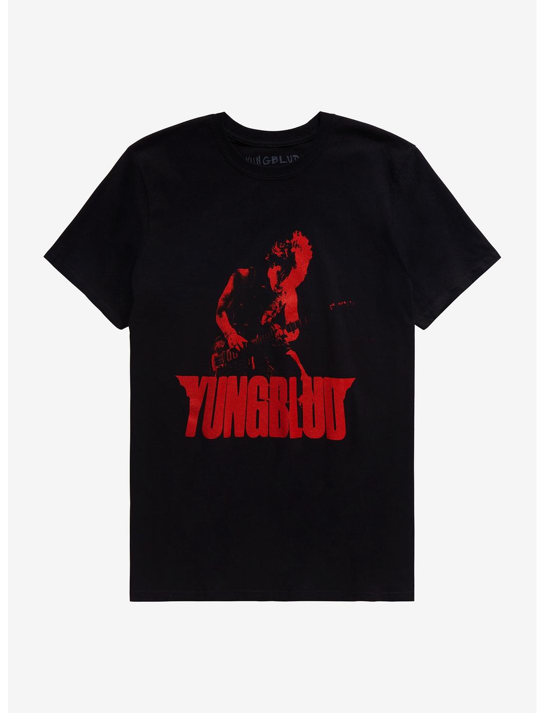 YUNGBLUD Red Guitar T-Shirt, BLACK, hi-res