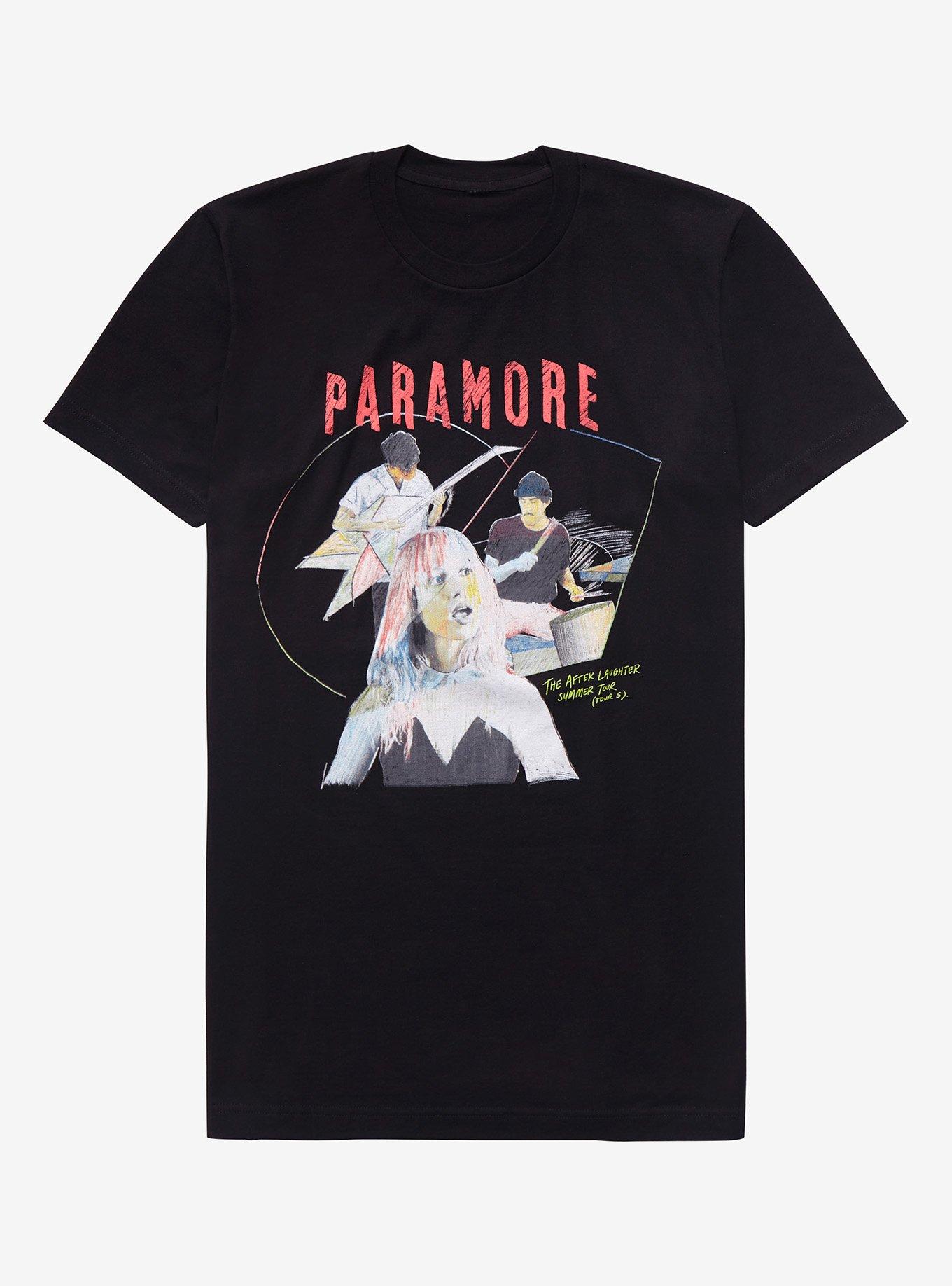 Paramore After Laughter Summer Tour T-Shirt, BLACK, hi-res