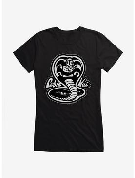 Cobra Kai Black And White Logo Girls T-Shirt, BLACK, hi-res