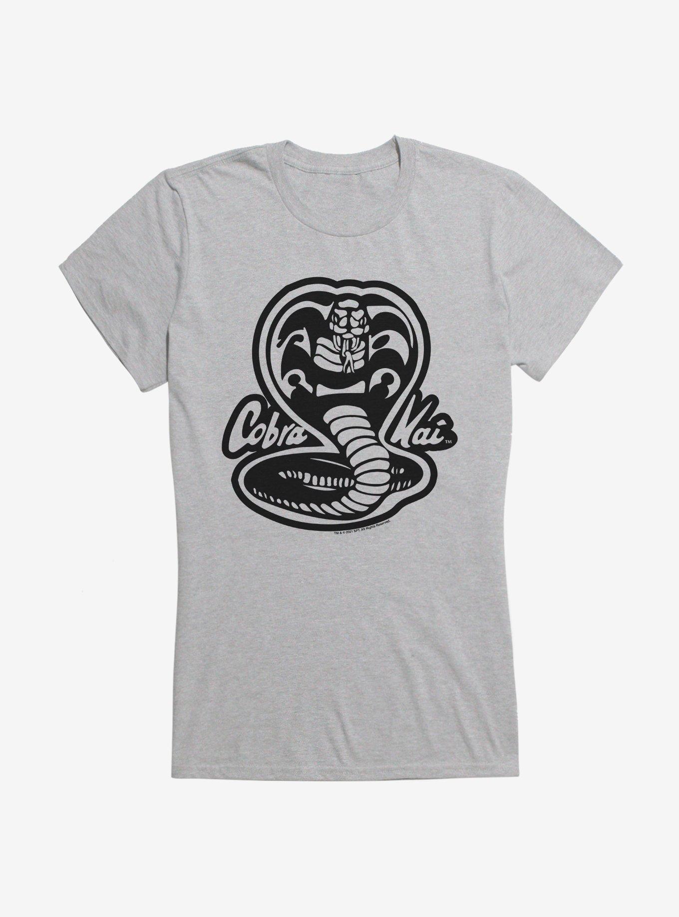 Cobra Kai Black And White Logo Girls T-Shirt, , hi-res