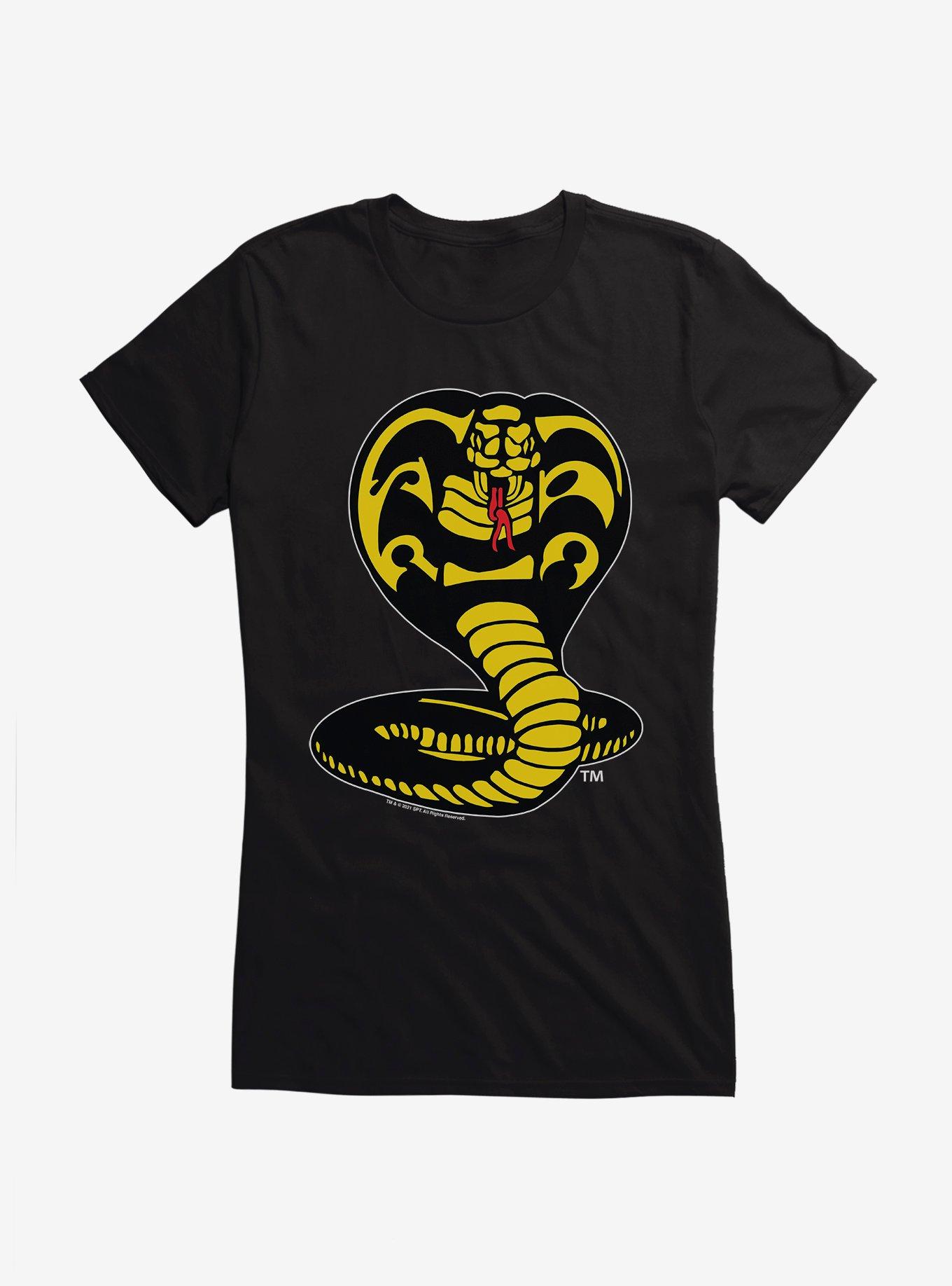 Cobra Kai Logo Girls T-Shirt, BLACK, hi-res