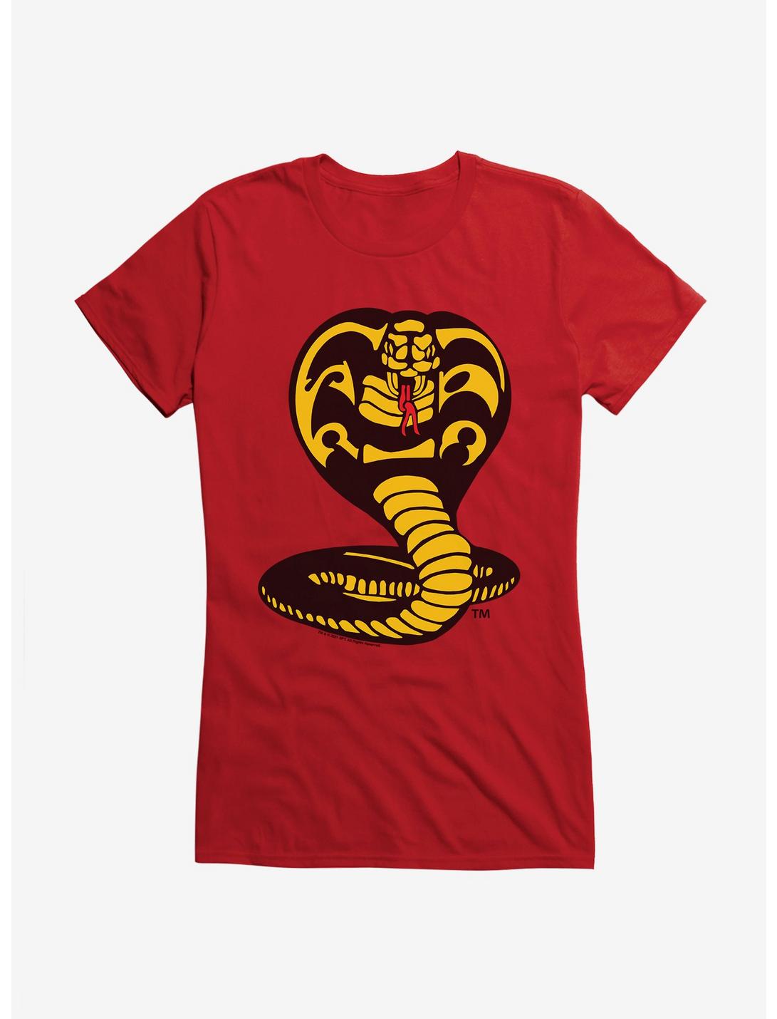 Cobra Kai Logo Girls T-Shirt, RED, hi-res