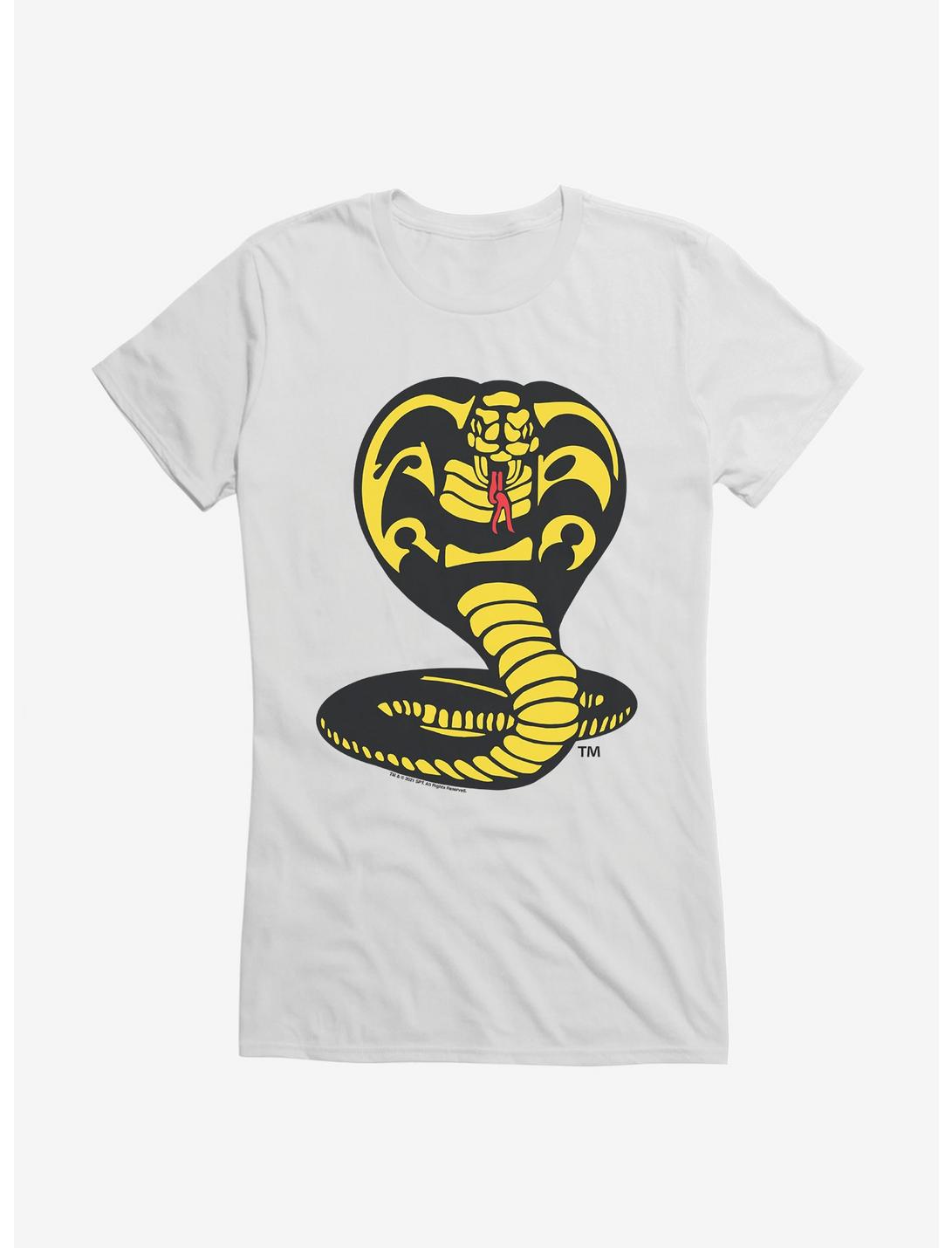 Cobra Kai Logo Girls T-Shirt, WHITE, hi-res