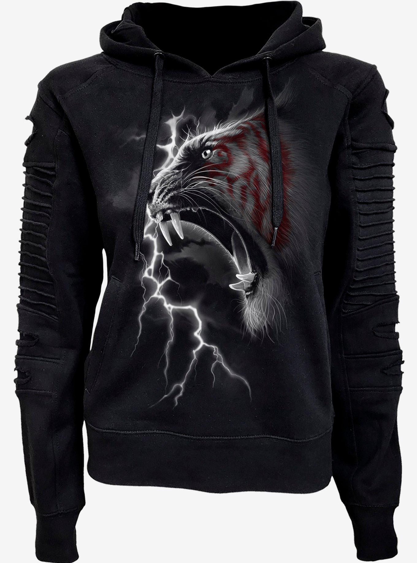 Mark Of The Tiger Hoodie, BLACK, hi-res