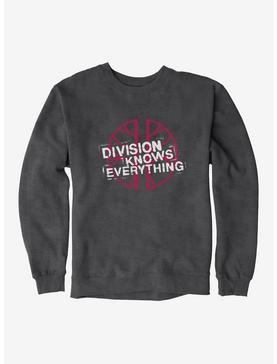 Doctor Who Division Knows Everything Sweatshirt, CHARCOAL HEATHER, hi-res