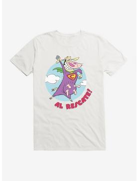 Cow and Chicken Al Rescate T-Shirt, WHITE, hi-res
