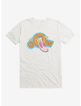 Cow and Chicken Cow Logo T-Shirt, WHITE, hi-res
