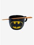 DC Comics Batman Bat Logo Ramen Bowl with Chopsticks, , hi-res