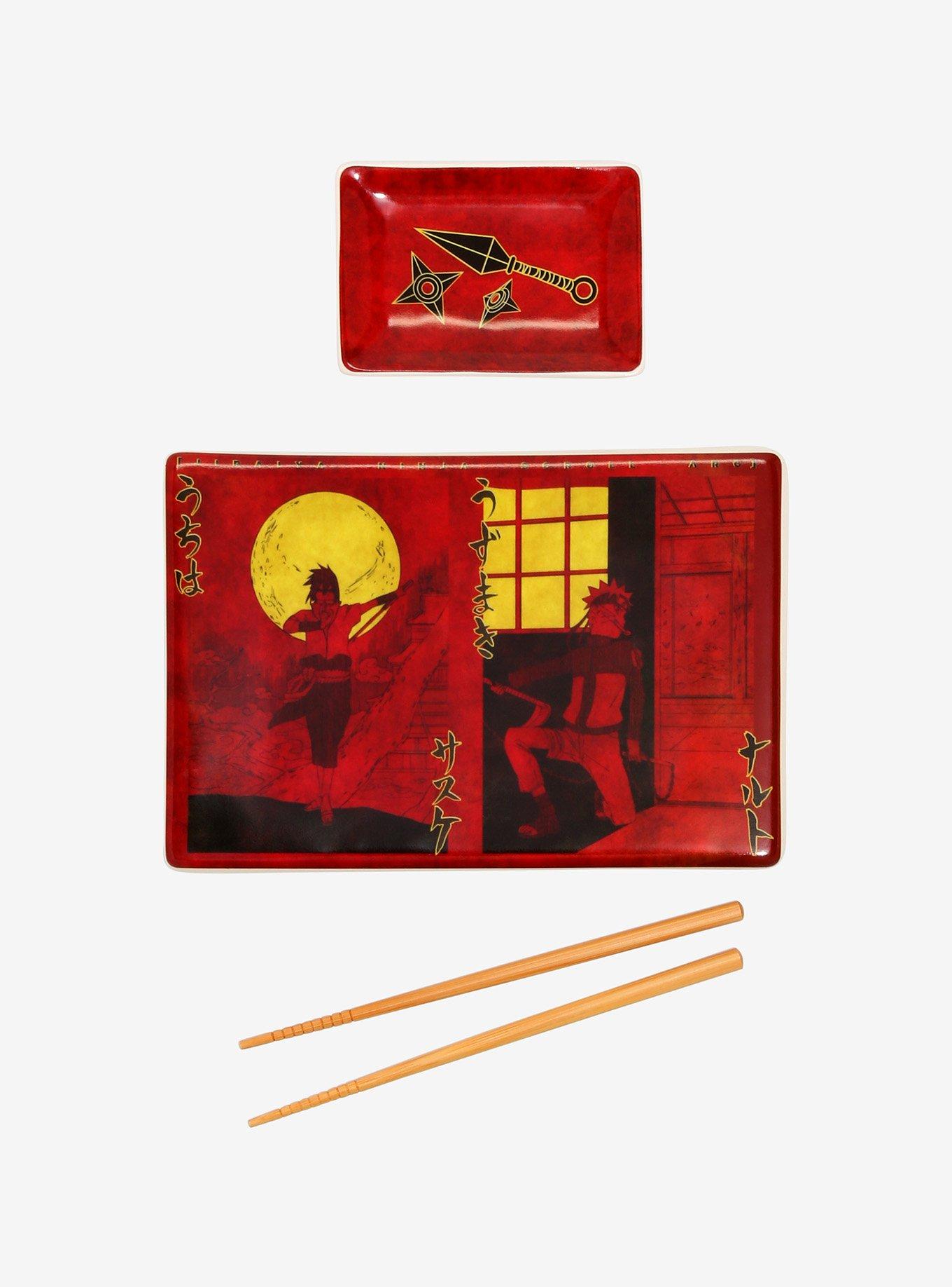 Naruto Shippuden Sasuke & Naruto Jiraiya Ninja Scroll Arc Sushi Set, , hi-res