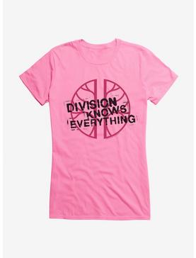 Doctor Who Division Knows Everything Girls T-Shirt, CHARITY PINK, hi-res