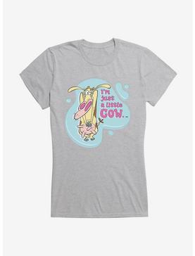 Cow and Chicken Little Cow Girl's T-Shirt, HEATHER GREY, hi-res