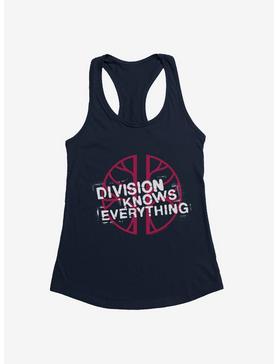 Doctor Who Division Knows Everything Girls Tank, MIDNIGHT NAVY, hi-res