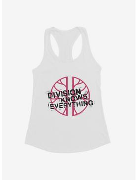 Doctor Who Division Knows Everything Girls Tank, WHITE, hi-res