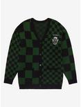 Harry Potter Slytherin Checkered Women's Cardigan - BoxLunch Exclusive, MULTI, hi-res