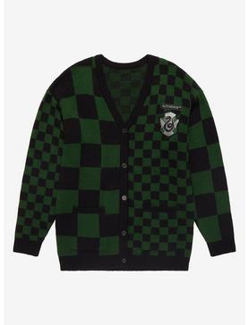 Plus Size Harry Potter Slytherin Checkered Women's Cardigan - BoxLunch Exclusive, , hi-res