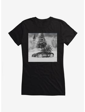 Hot Wheels Christmas Tree Girls T-Shirt, BLACK, hi-res