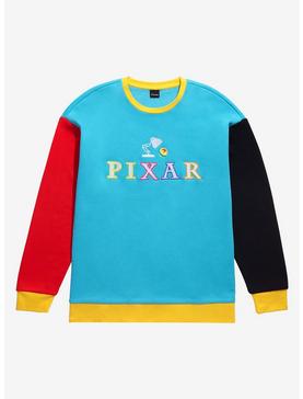 Disney Pixar Luxo Jr. & Logo Color Block Crewneck - BoxLunch Exclusive, , hi-res