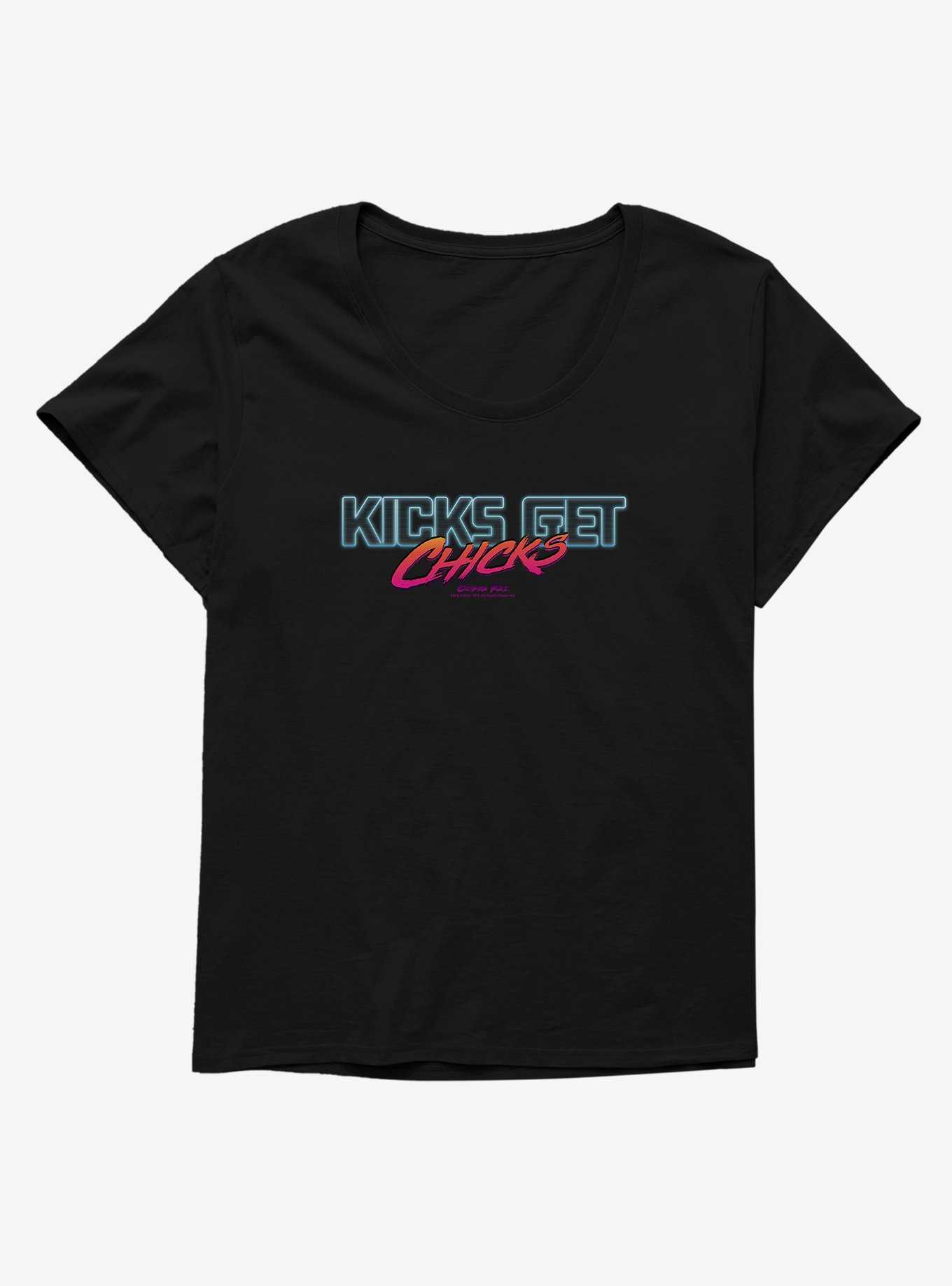 Cobra Kai Get Chicks Womens T-Shirt Plus Size, , hi-res