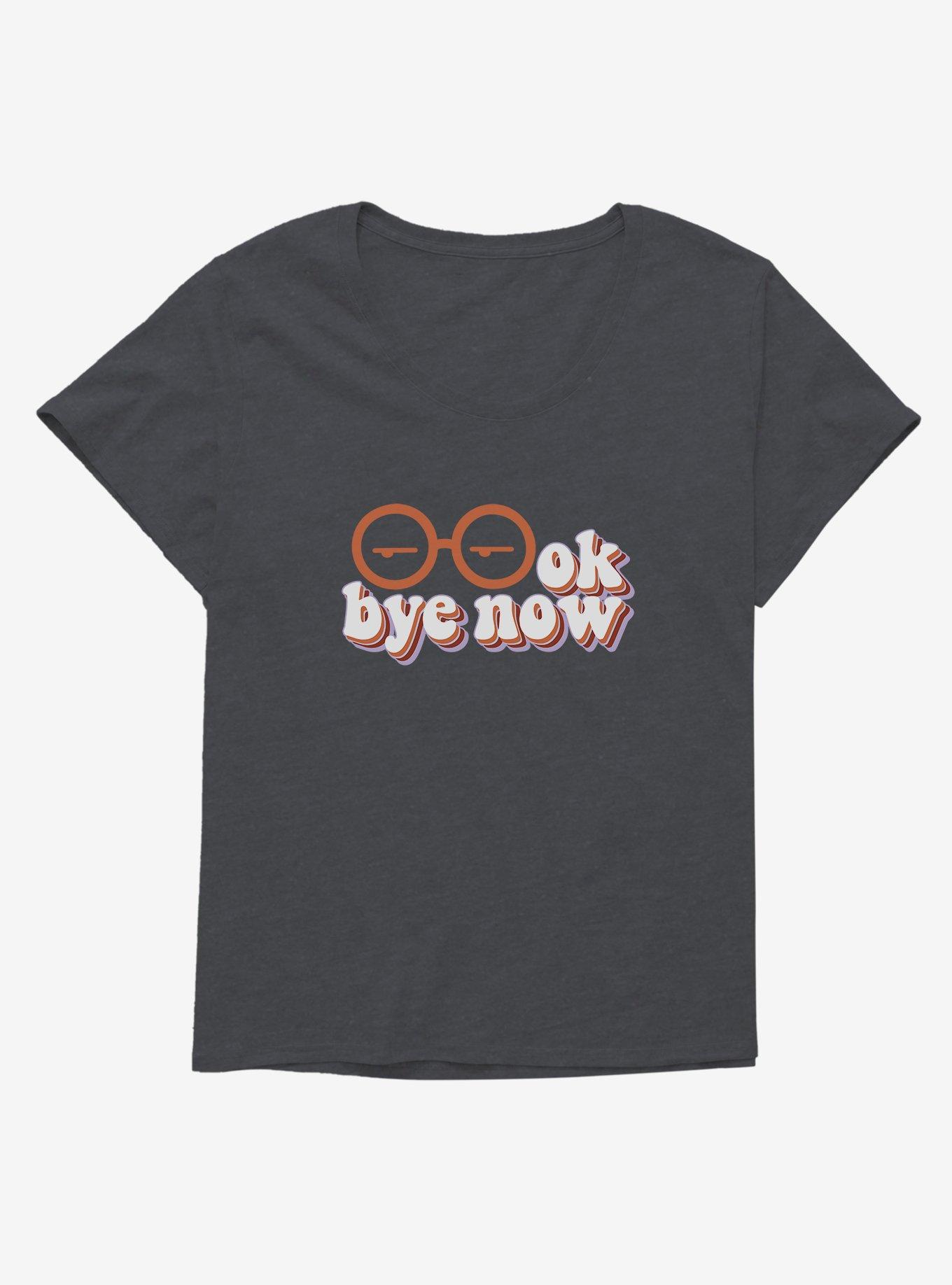 Daria Ok Bye Now Groovy Font Girls T-Shirt Plus