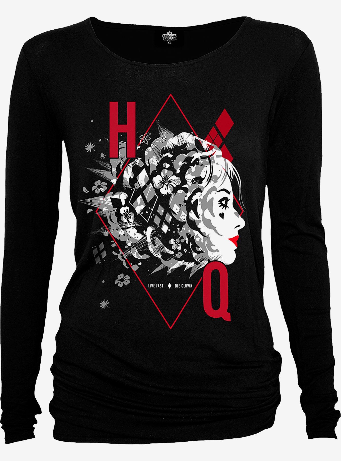 DC Comics The Suicide Squad Harley Quinn Loose Fit Top, BLACK, hi-res