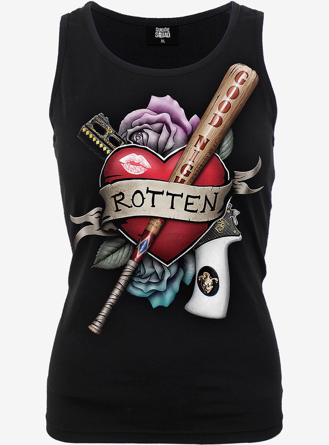 DC Comics The Suicide Squad Harley Quinn Rotten Racer Back Tank, BLACK, hi-res