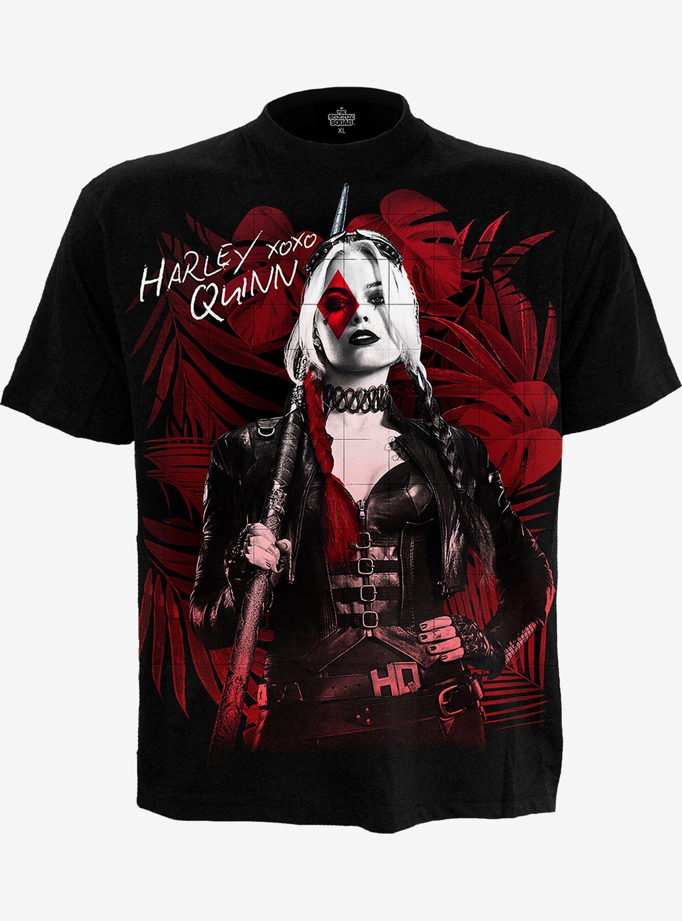 DC Comics The Suicide Squad Harley Quinn Xoxo T-Shirt, BLACK, hi-res