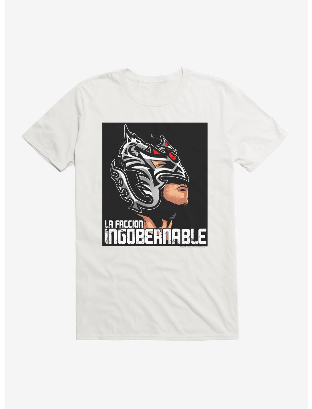 Masked Republic Legends Of Lucha Libre La Faccion Ingobernable Dragon Lee T-Shirt, WHITE, hi-res