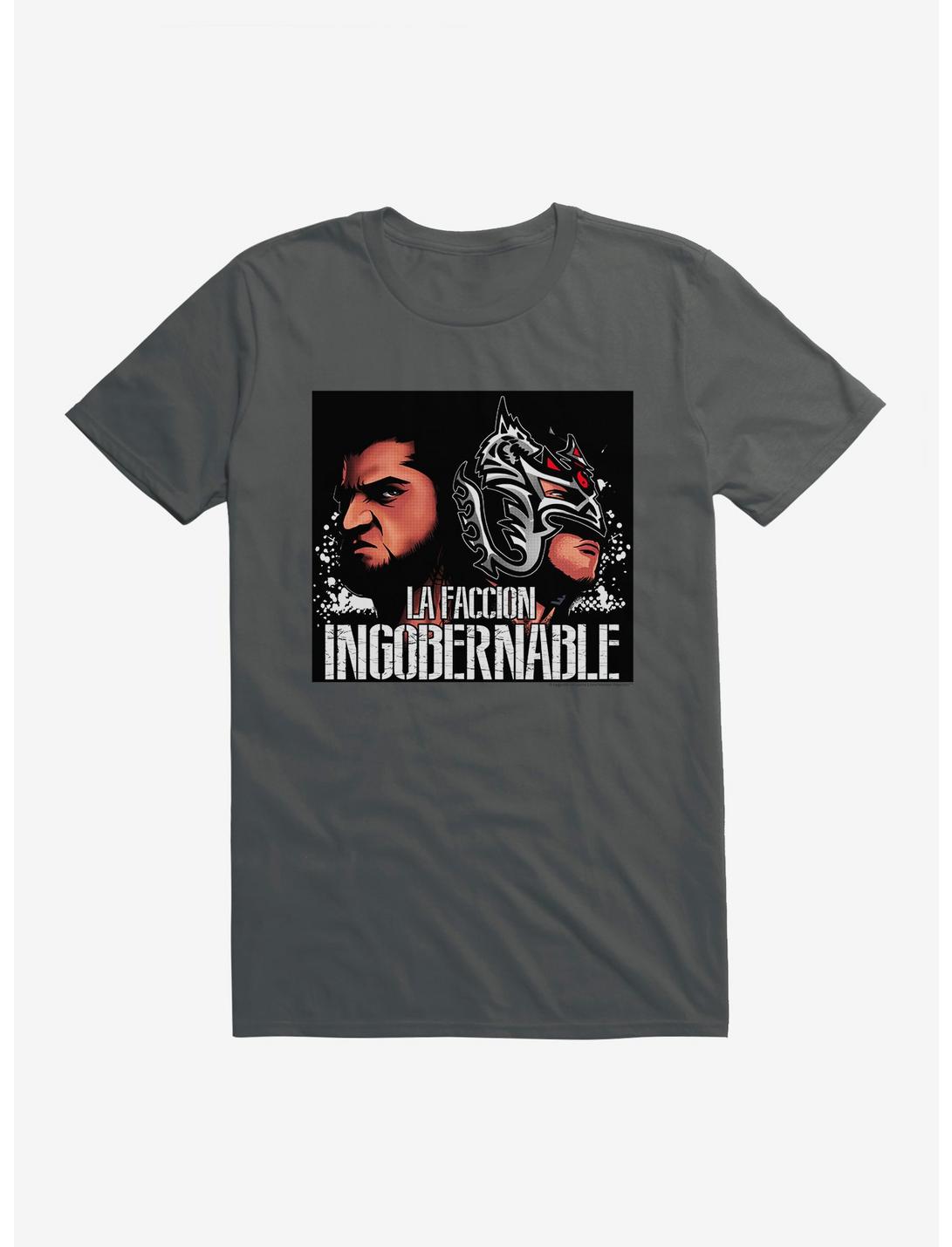 Masked Republic Legends Of Lucha Libre La Faccion Ingobernable Rush And Dragon Lee T-Shirt, CHARCOAL, hi-res