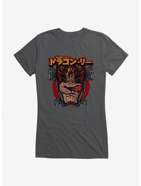Masked Republic Legends Of Lucha Libre Dragon Lee Crest Girls T-Shirt, CHARCOAL, hi-res