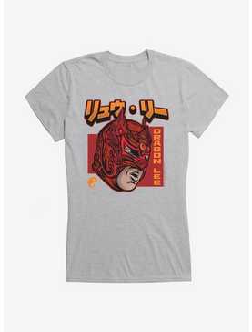 Masked Republic Legends Of Lucha Libre Dragon Lee Masked Headshot Girls T-Shirt, HEATHER, hi-res