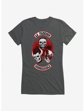 Masked Republic Legends Of Lucha Libre La Faccion Ingobernable Skulls Girls T-Shirt, CHARCOAL, hi-res