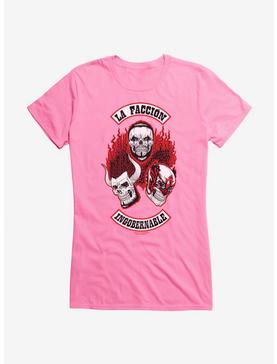 Masked Republic Legends Of Lucha Libre La Faccion Ingobernable Skulls Girls T-Shirt, CHARITY PINK, hi-res