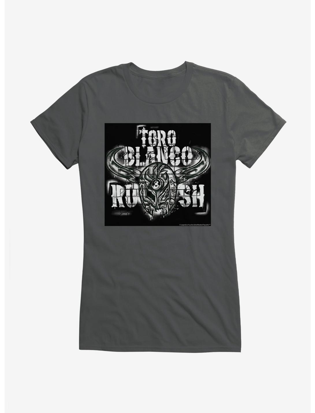 Masked Republic Legends Of Lucha Libre Toro Blanco Rush Girls T-Shirt, CHARCOAL, hi-res