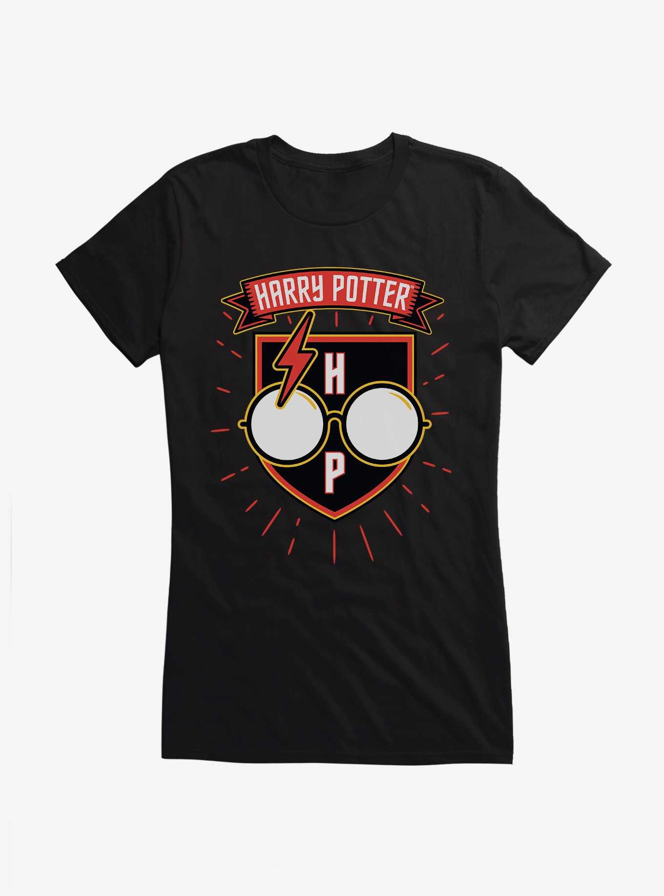 Harry Potter Glasses Patch Art Girls T-Shirt, , hi-res