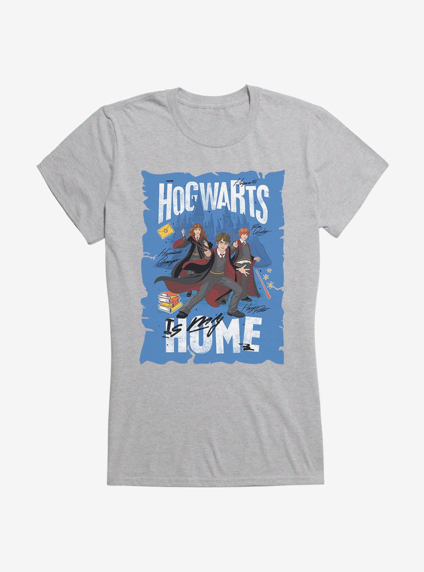 Harry Potter Hogwarts Is My Home Blue Art Girls TShirt Hot Topic