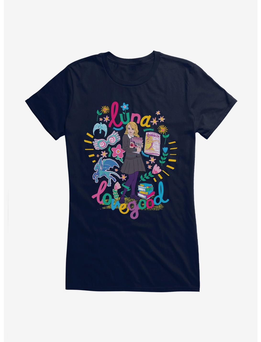 Harry Potter Luna Lovegood Doodle Art Girls T-Shirt, , hi-res
