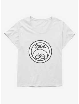 Daria Black Classic Logo Girls T-Shirt Plus Size, , hi-res
