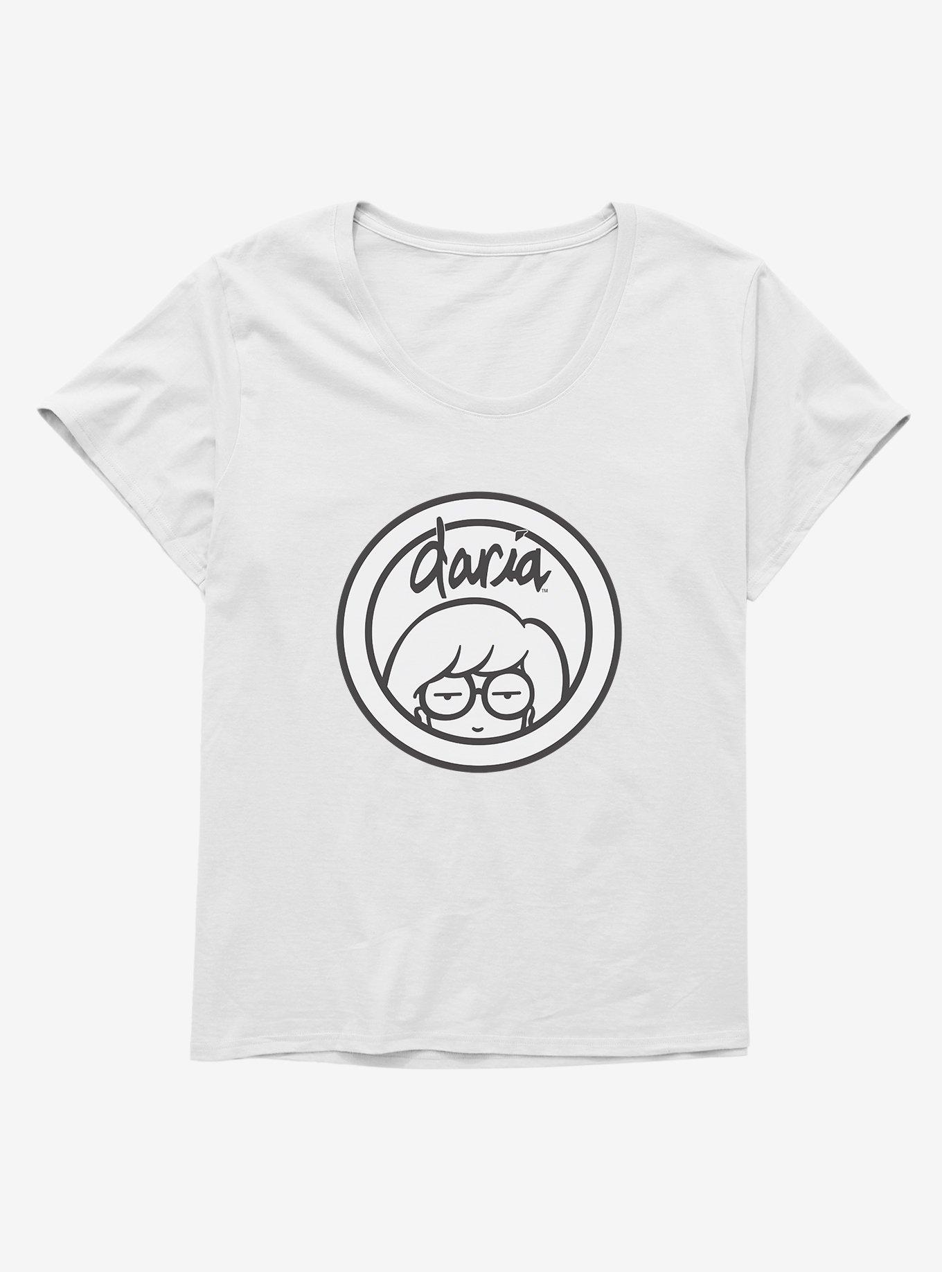Daria Black Classic Logo Girls T-Shirt Plus Size, , hi-res