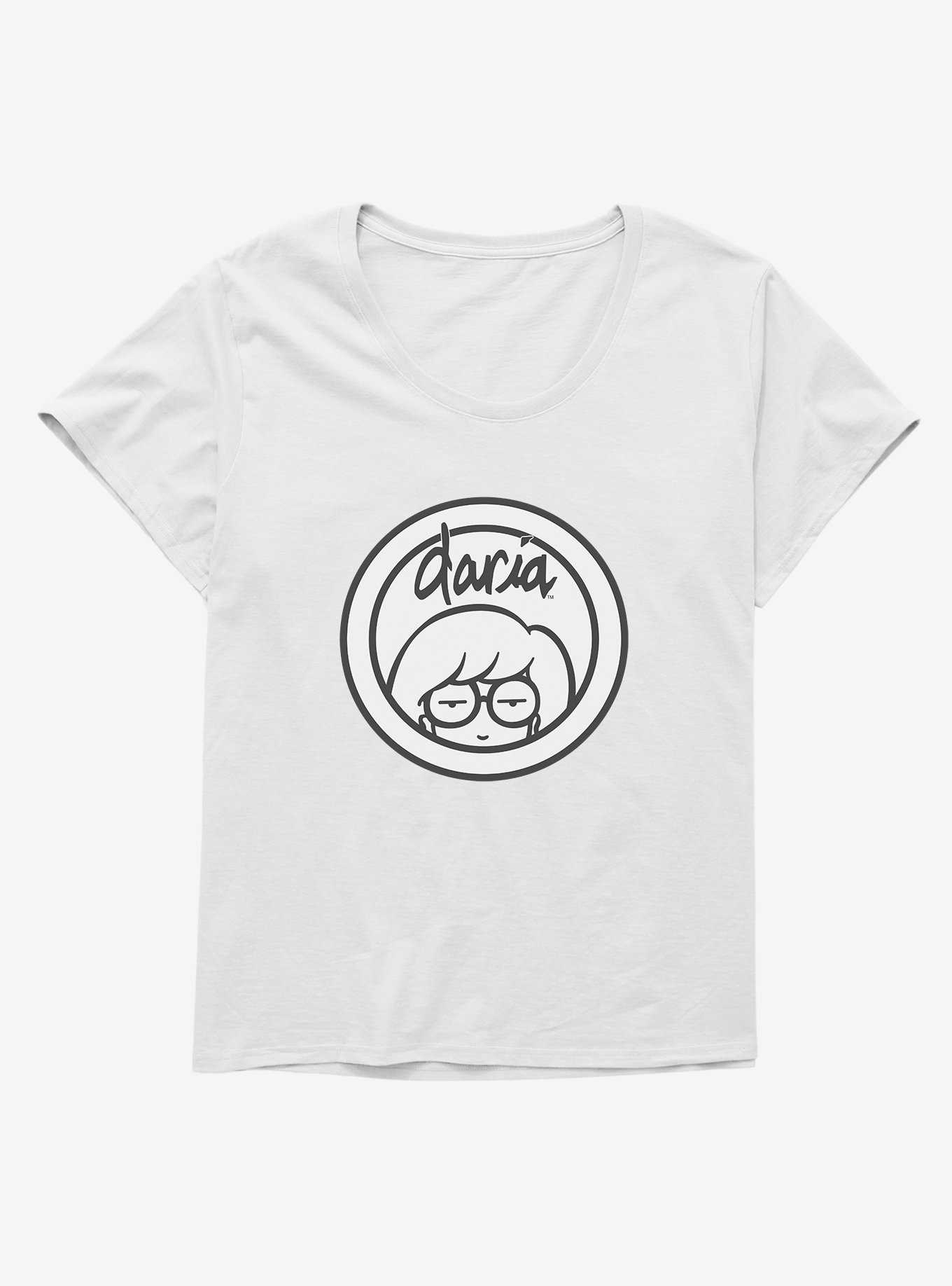 Daria Black Classic Logo Girls T-Shirt Plus Size, , hi-res