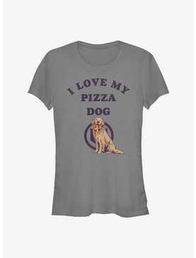 Marvel Hawkeye Love Pizza Dog Girls T-Shirt, , hi-res