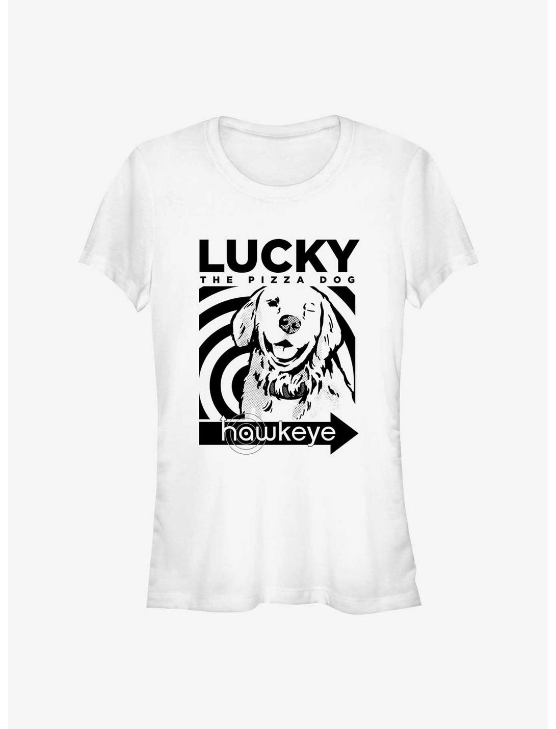 Marvel Hawkeye Lucky Close Up Girls T-Shirt, WHITE, hi-res