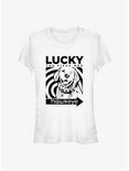 Marvel Hawkeye Lucky Close Up Girls T-Shirt, WHITE, hi-res