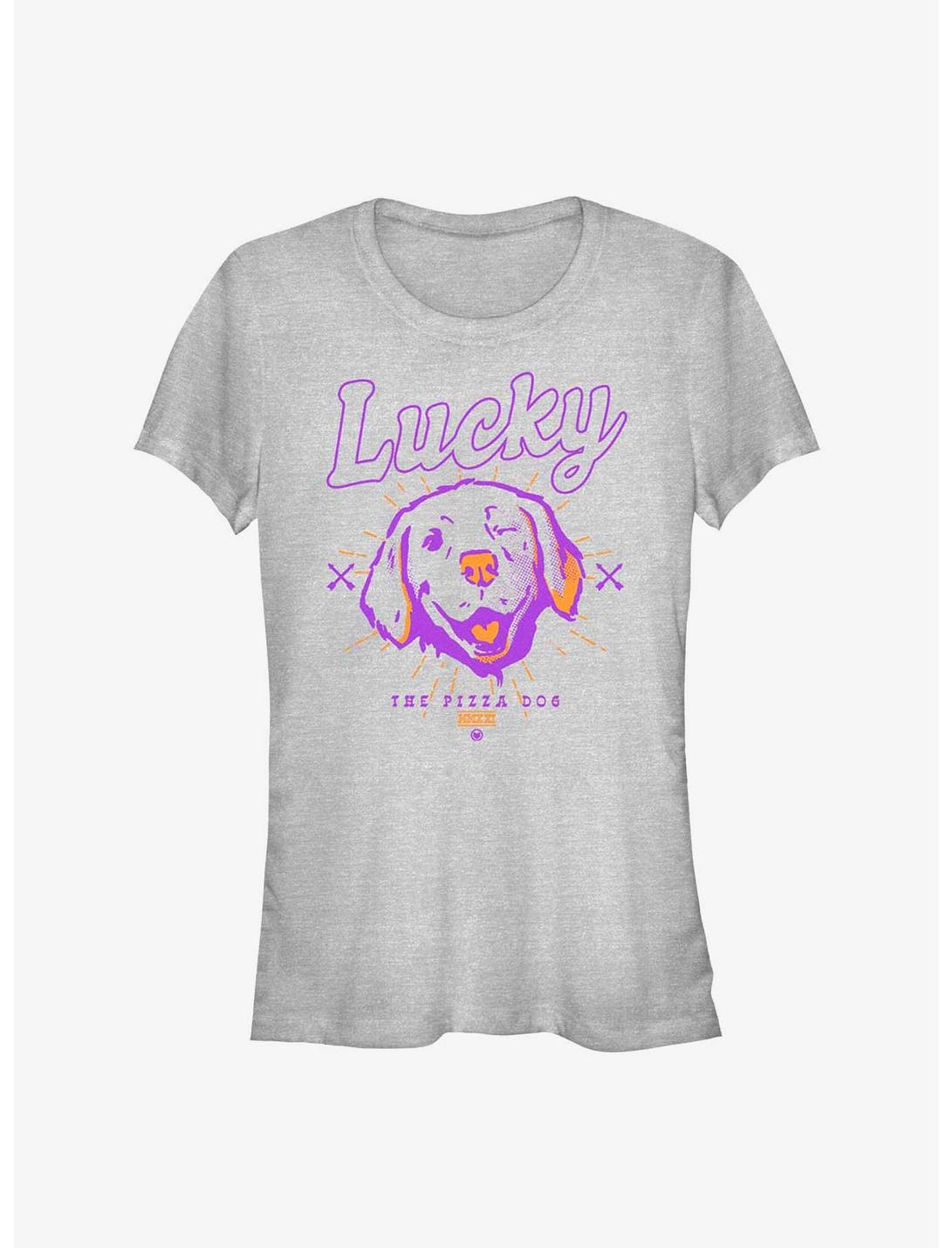 Marvel Hawkeye Lucky The Pizza Dog Girls T-Shirt, ATH HTR, hi-res