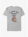 Marvel Hawkeye Love Pizza Dog T-Shirt, SILVER, hi-res
