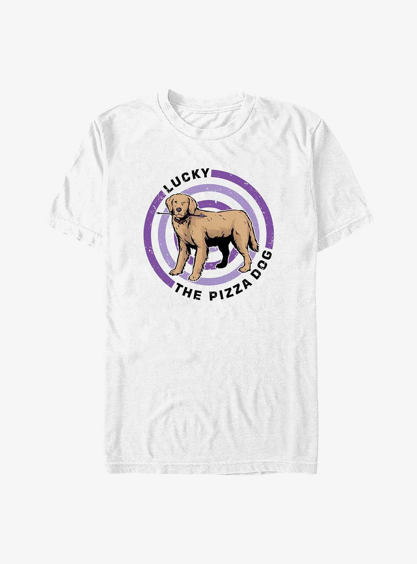 Marvel Hawkeye Pizza Dog Bullseye T-Shirt, , hi-res