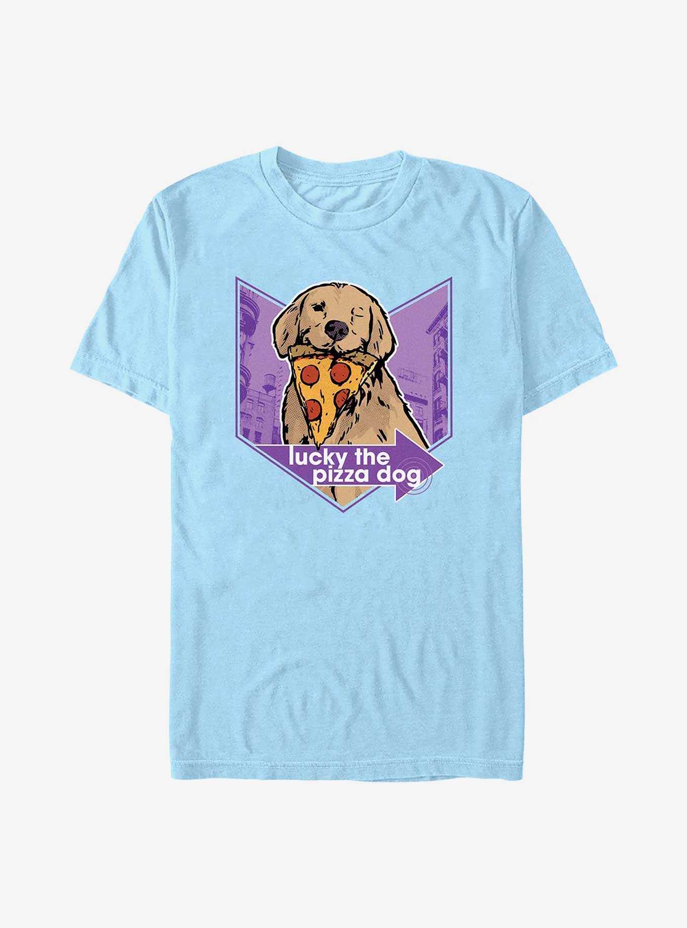 Marvel Hawkeye Pizza Dog Lucky T-Shirt, , hi-res