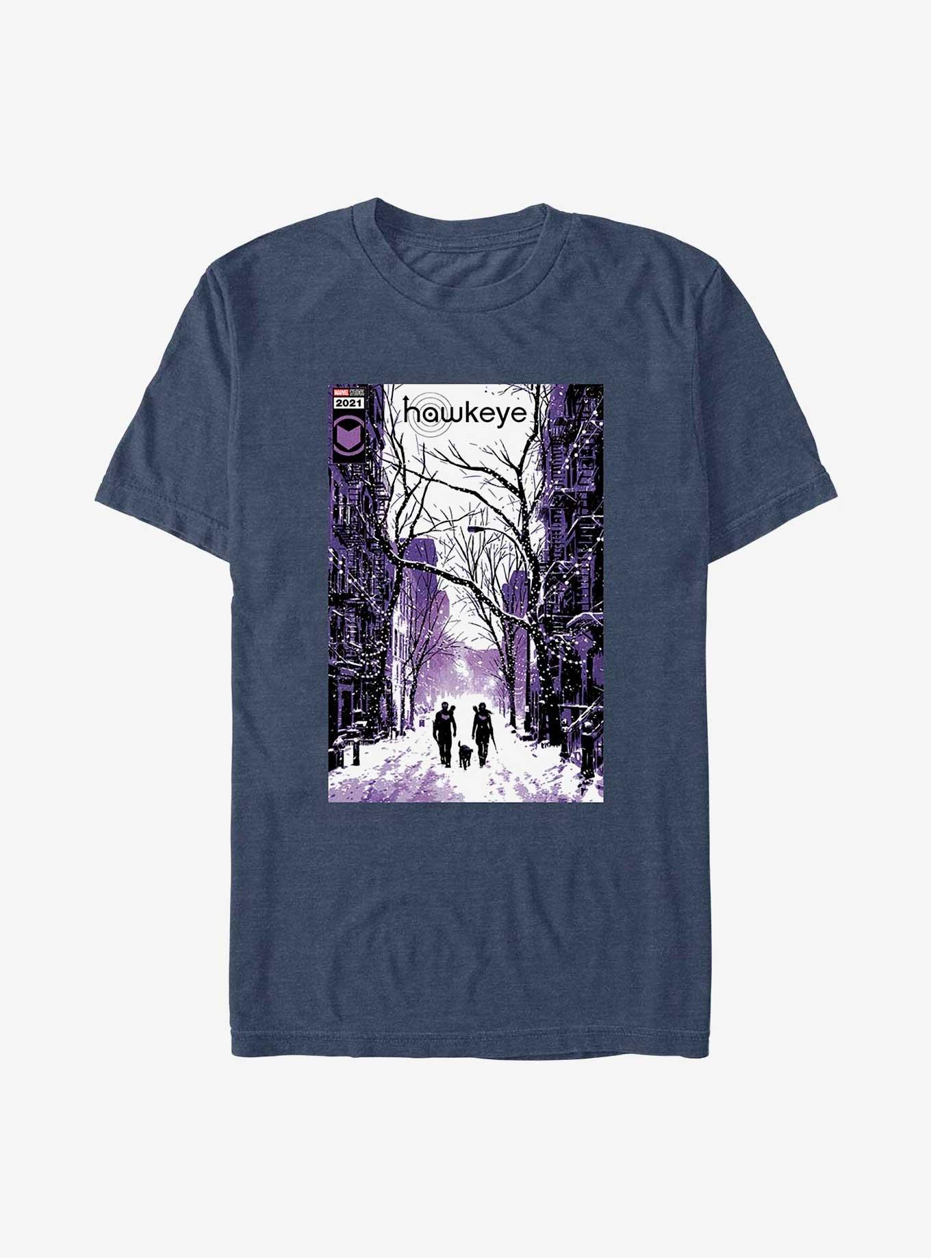 Marvel Hawkeye Winter Poster T-Shirt, , hi-res