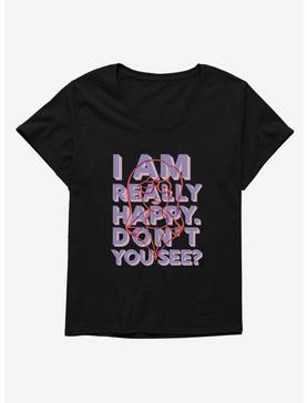 Daria I Am Really Happy Womens T-Shirt Plus Size, , hi-res