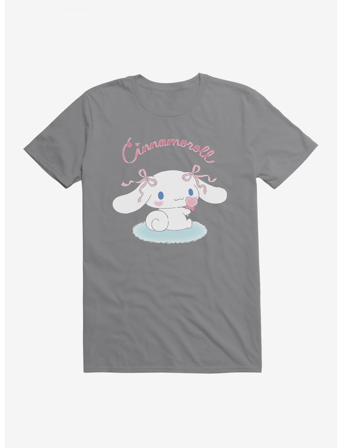 Cinnamoroll Logo T-Shirt, STORM GREY, hi-res