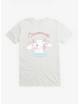 Cinnamoroll Logo T-Shirt, WHITE, hi-res